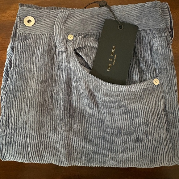 Rag & Bone Rosa Corduroy Pant – Deep Blue – NWT – Luxe Winter Velveteen - Picture 2 of 7